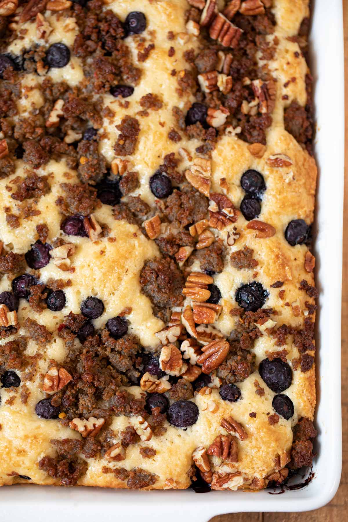 old of casserole in pan