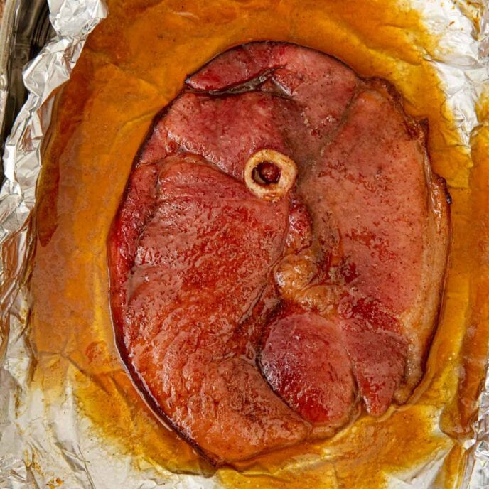 Brown Sugar Ham Steak Recipe Dinner, then Dessert