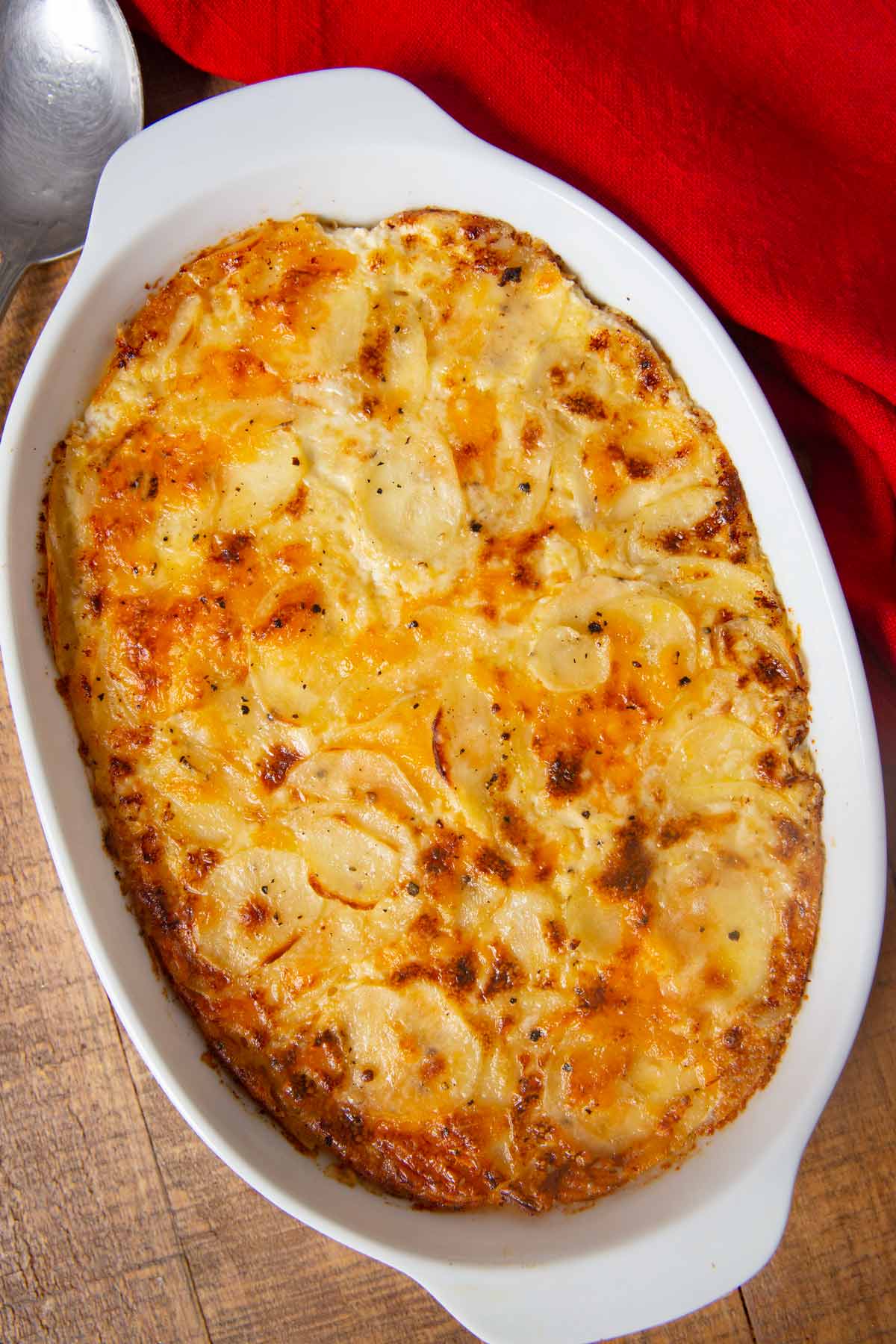 Easy Cheesy Garlic Scalloped Potatoes Recipe - Dinner, then Dessert