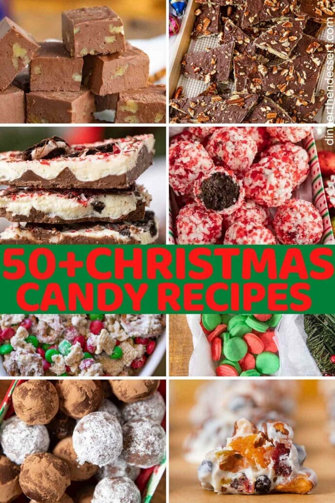 Collage of Christmas Candy photos