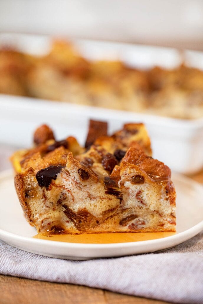 Slice of Cinnamon Raisin Breakfast Bake