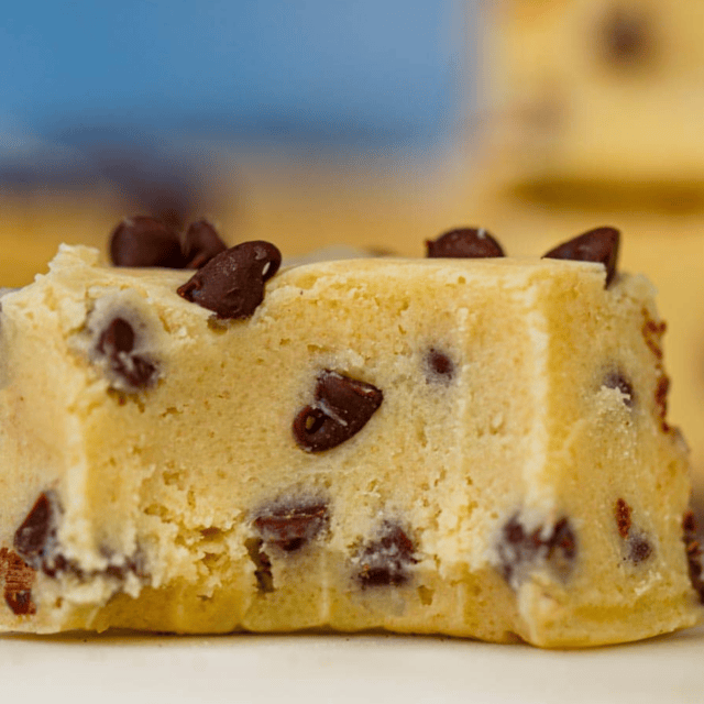piece of fudge with a bite taken out of it