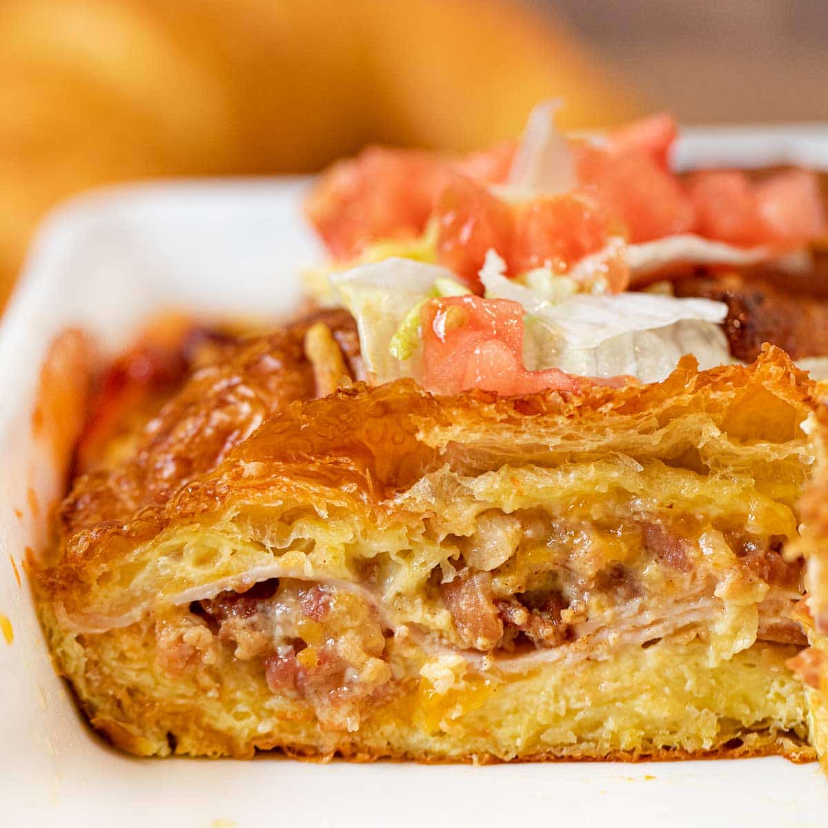 Croissant Club Sandwich Bake