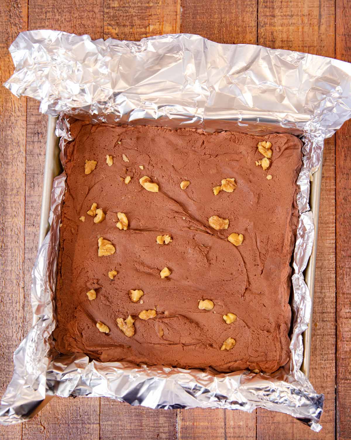 baking pan of fantasy fudge