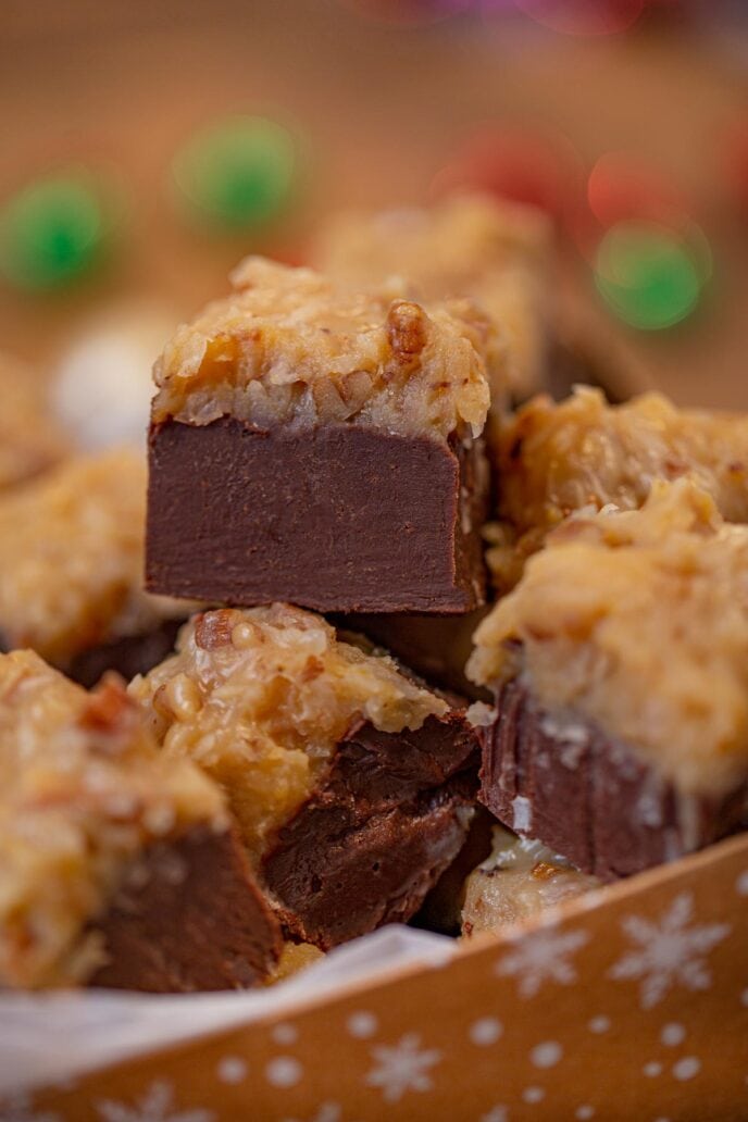 German Chocolate Fudge Recipe Dinner, then Dessert
