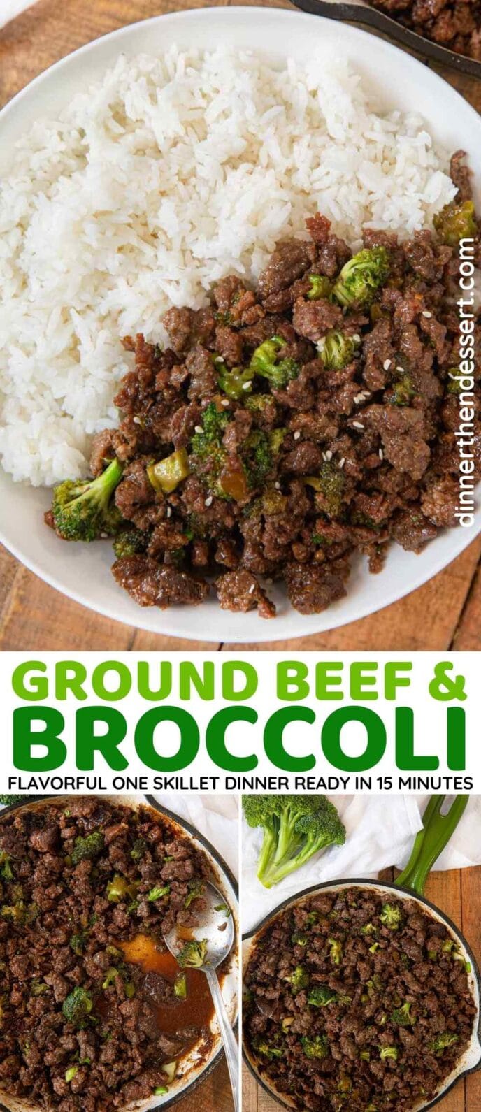 Ground Beef & Broccoli Collage