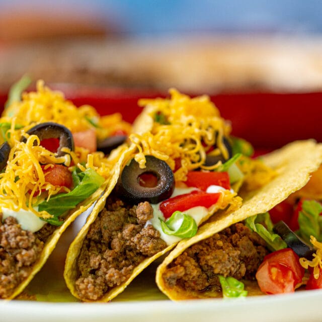 Beef Tacos on plate
