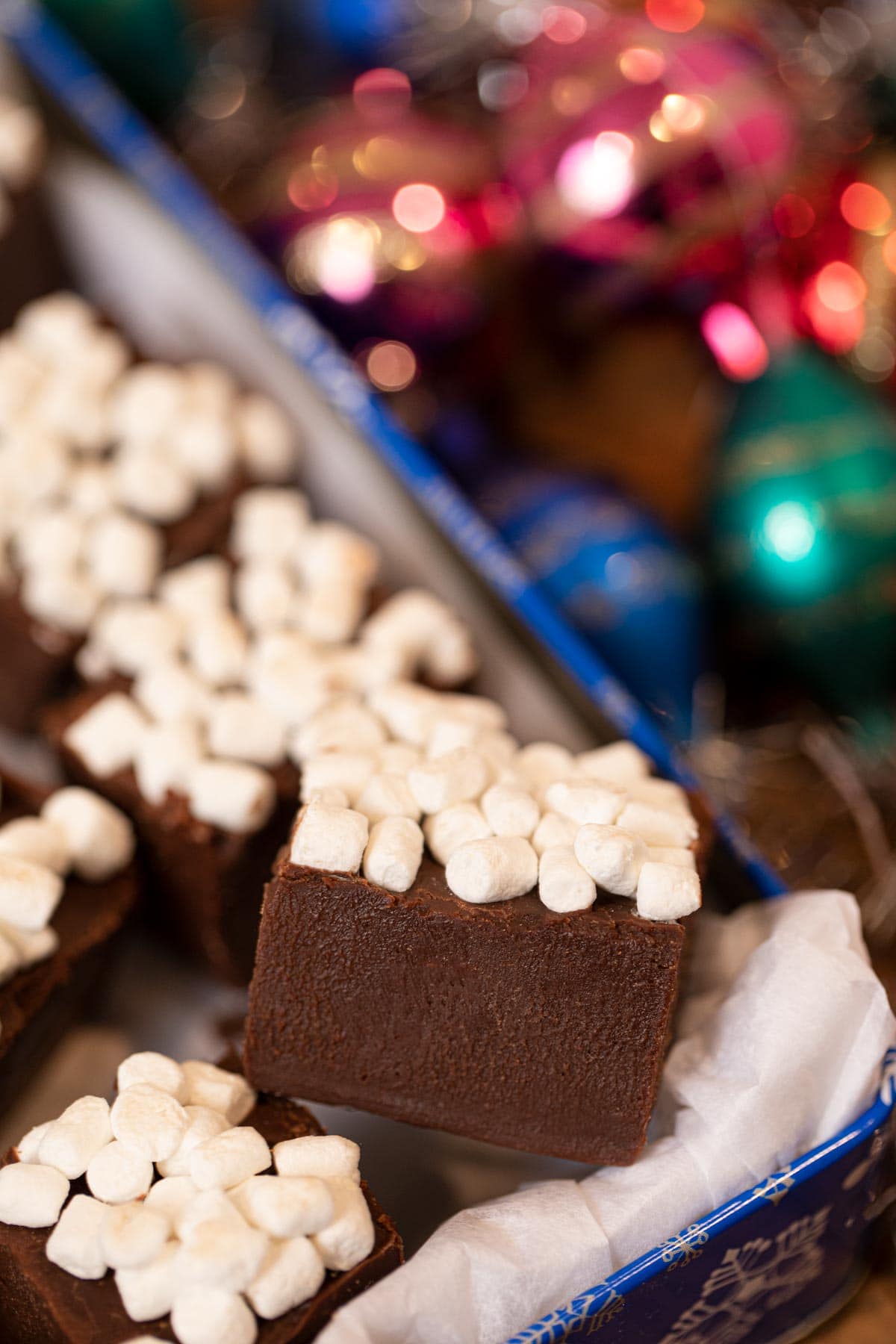 Hot Chocolate Fudge with mini marshmallows