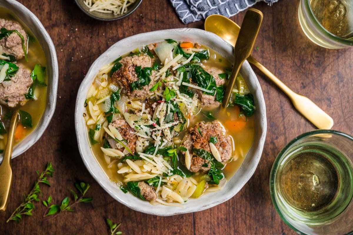 Italian Wedding Soup Recipe - Kristine's Kitchen