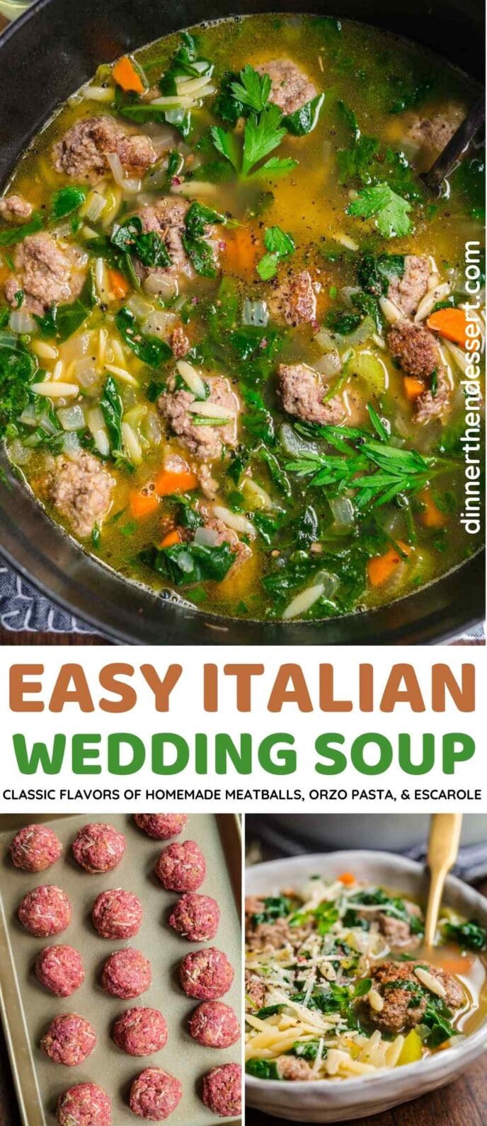 Italian Wedding Soup Collage