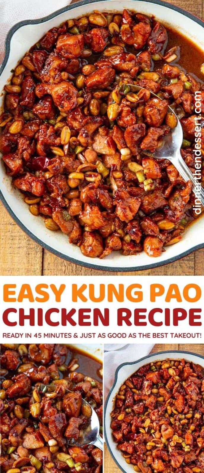 Kung Pao Chicken collage