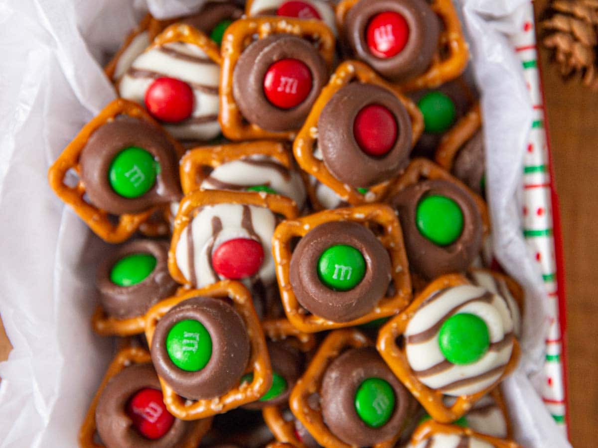 M&M's Pretzel Christmas 9.9 oz. Bag - 3 / Box - Candy Favorites