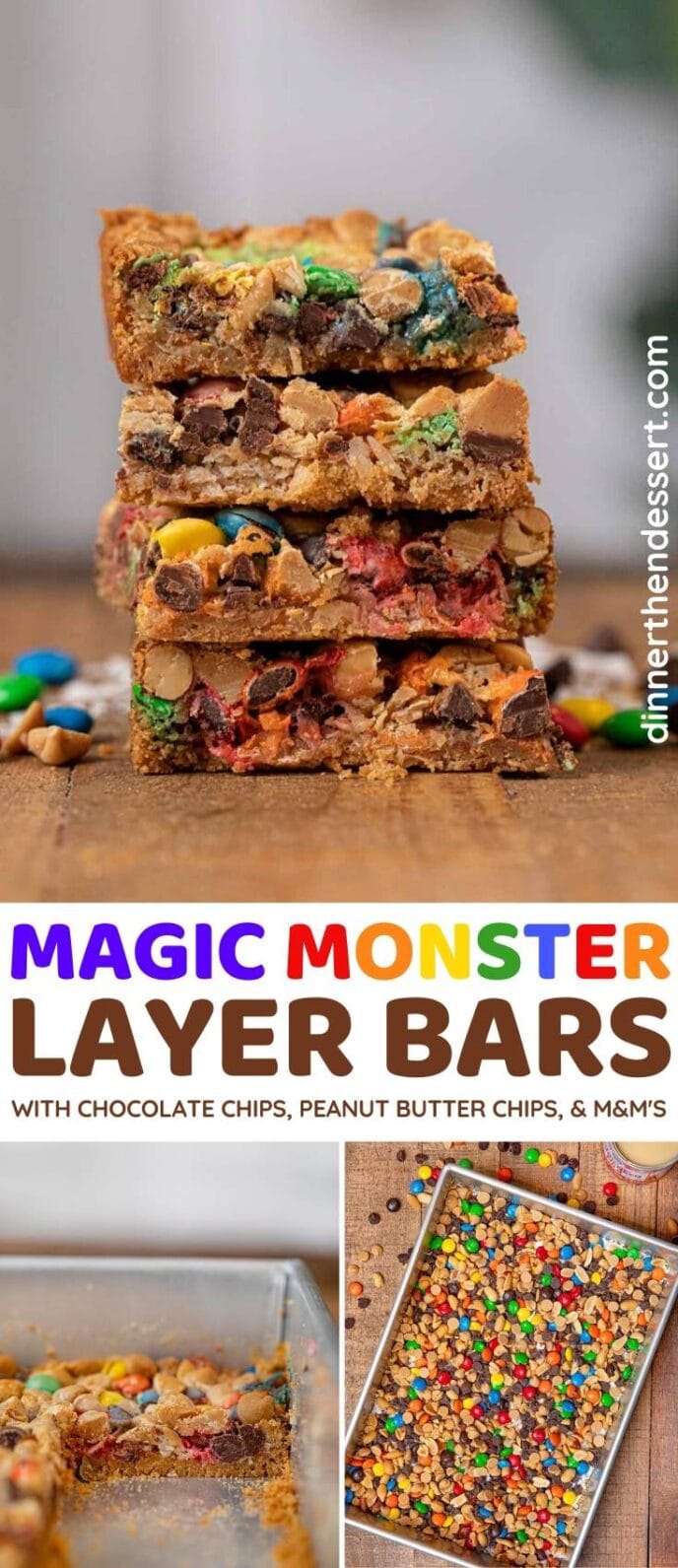 Magic Monster Layer Bars collage