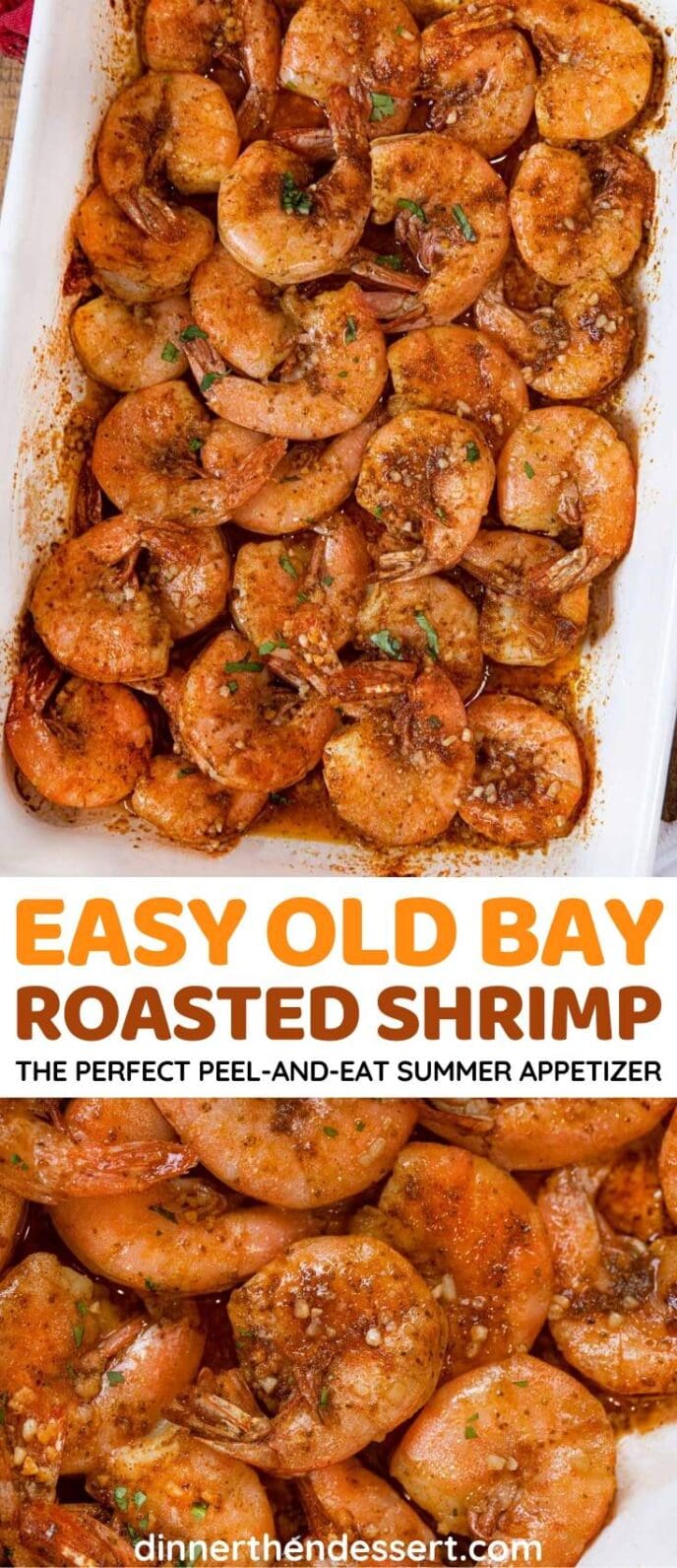 Old Bay Roasted Shrimp collage