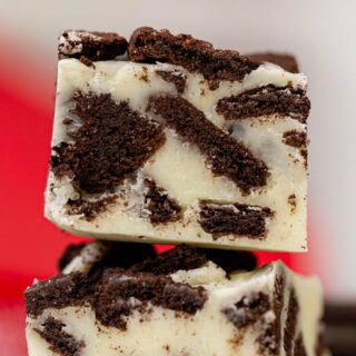 Oreo Fudge in stack