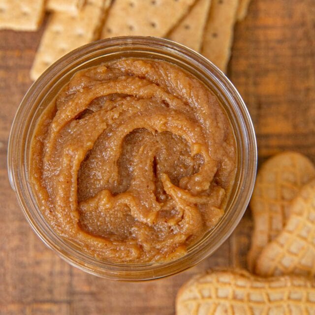Peanut Butter Cookie Butter with cookies