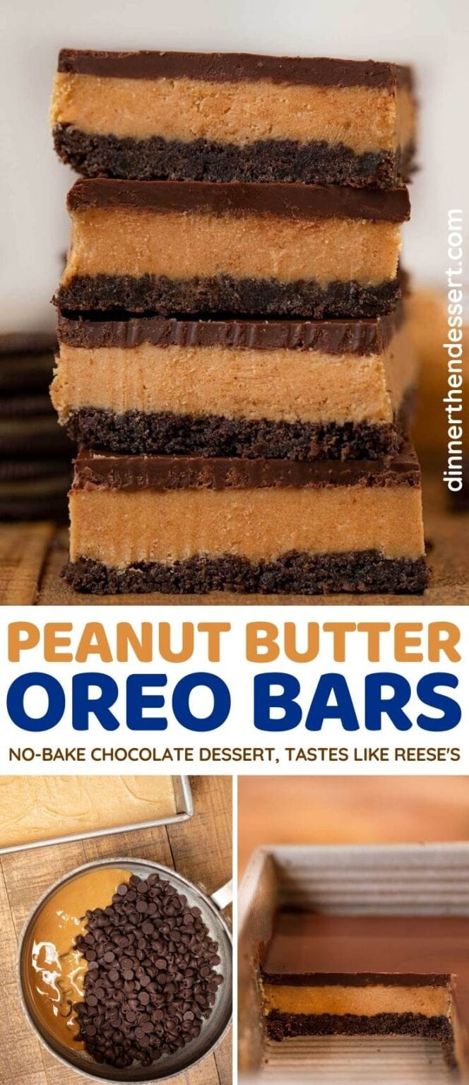 Peanut Butter Oreo Bars Recipe Dinner, then Dessert