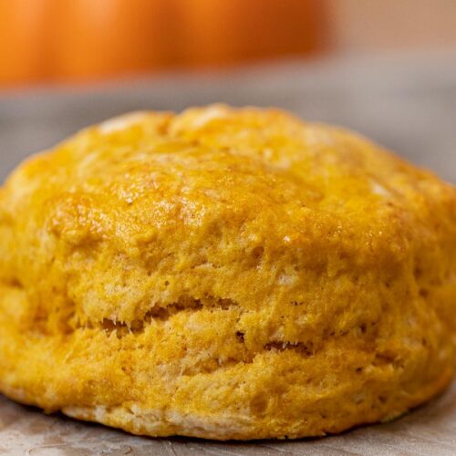 Biscuit on a baking sheet