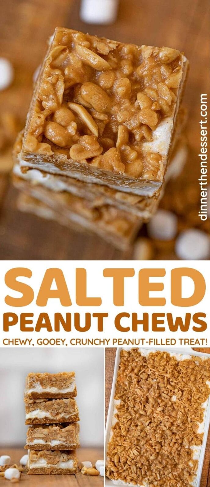Salted Peanut Chews Recipe- Dinner, then Dessert