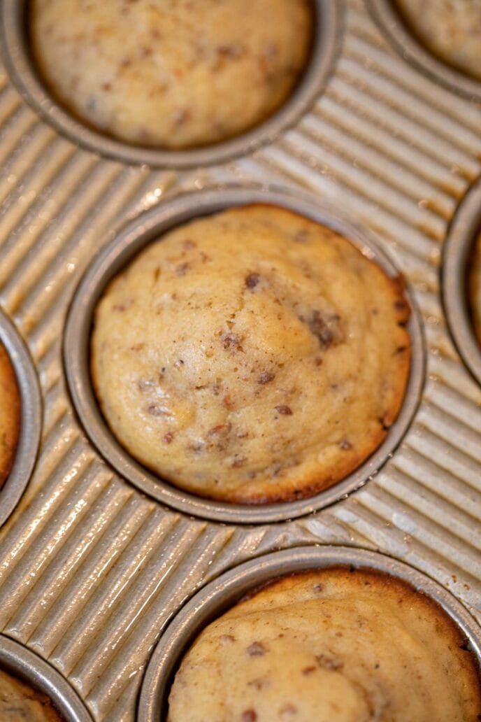Sausage Pancake Muffin in muffin tin