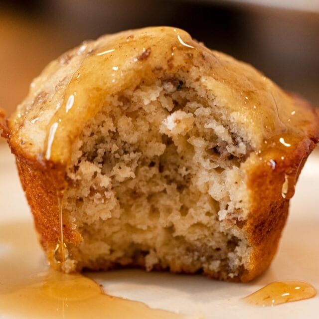 Muffin with bite taken out