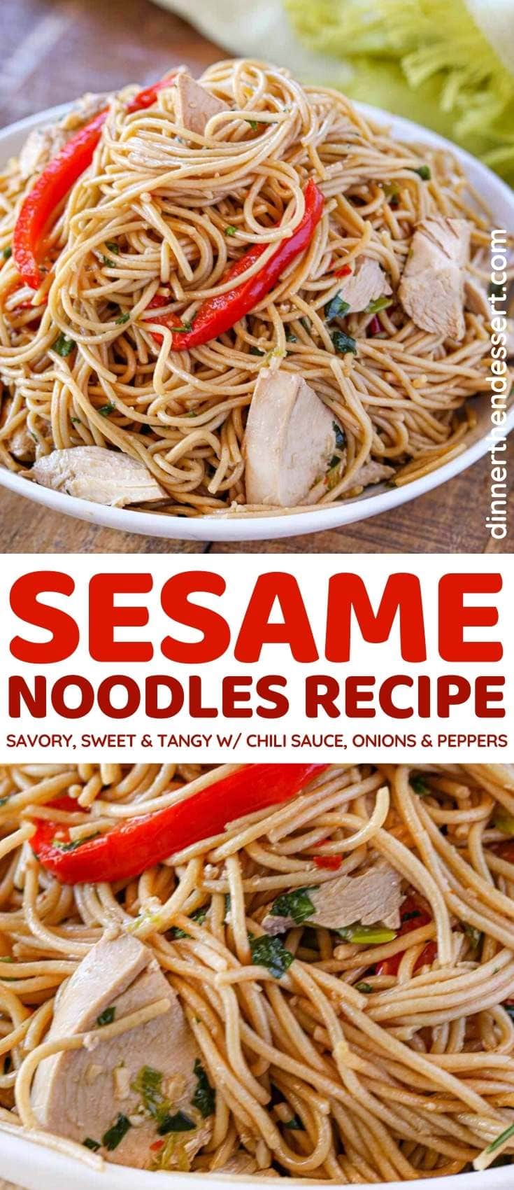 Sesame Noodles collage