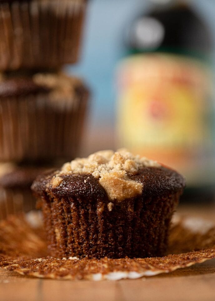 Shoofly Muffin on cutting board