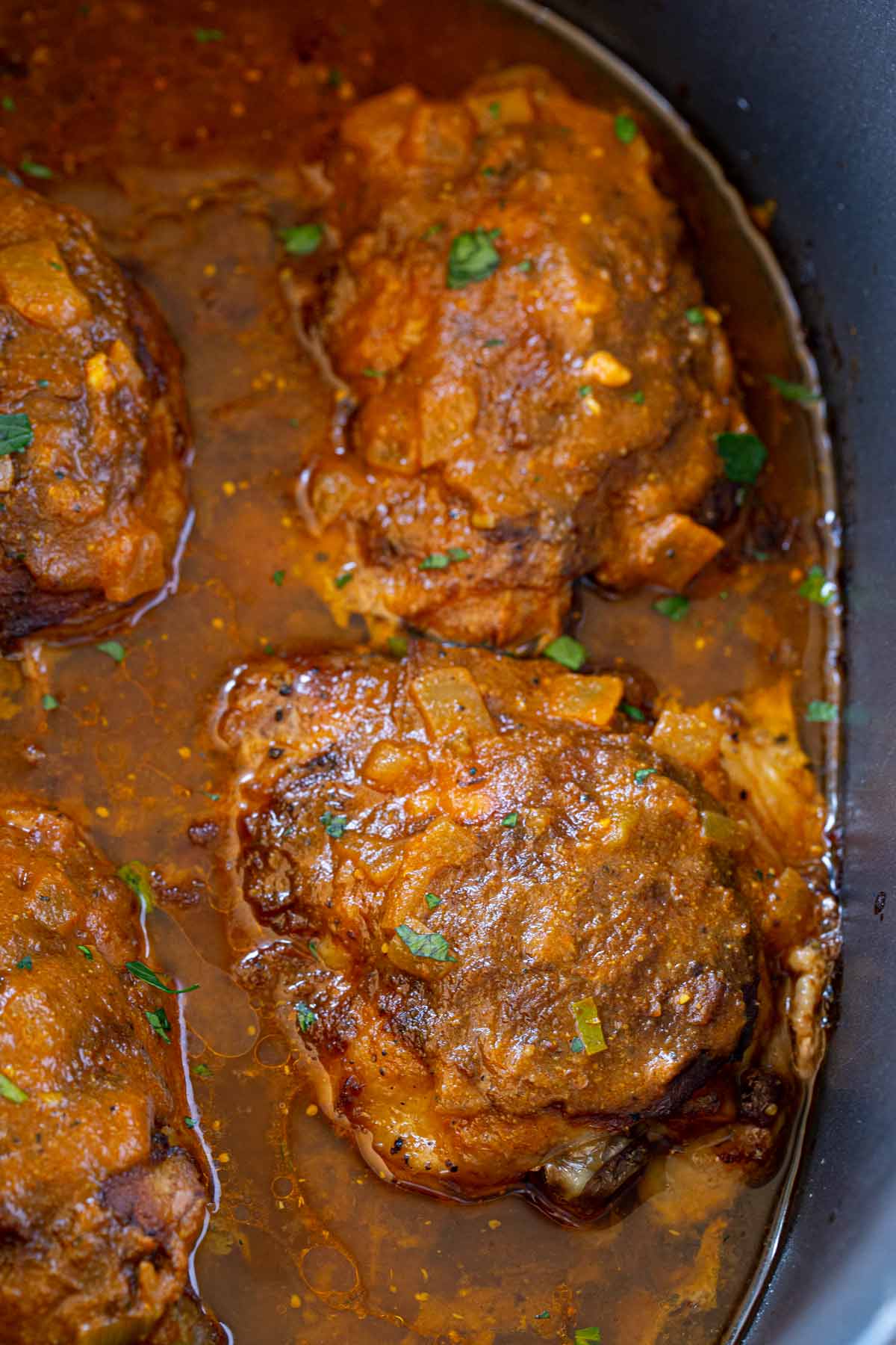 Slow Cooker Chicken Tikka Masala in crockpot insert