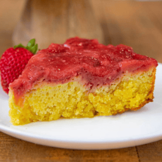slice of fruit cake on white place