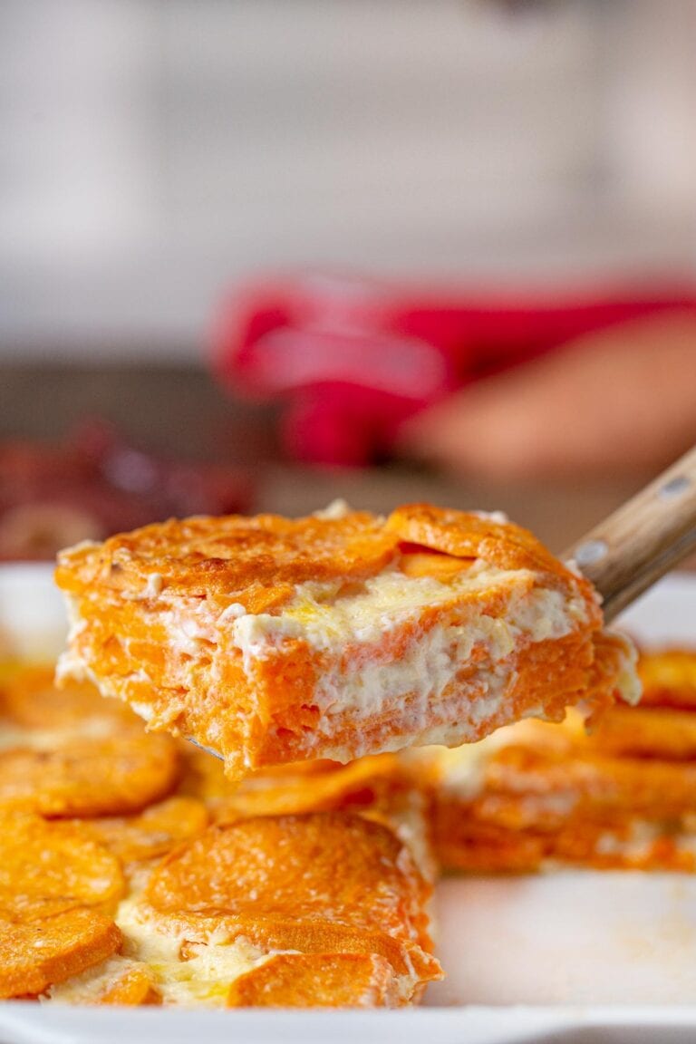 Sweet Potatoes au Gratin Recipe (Holiday Side!) Dinner, then Dessert