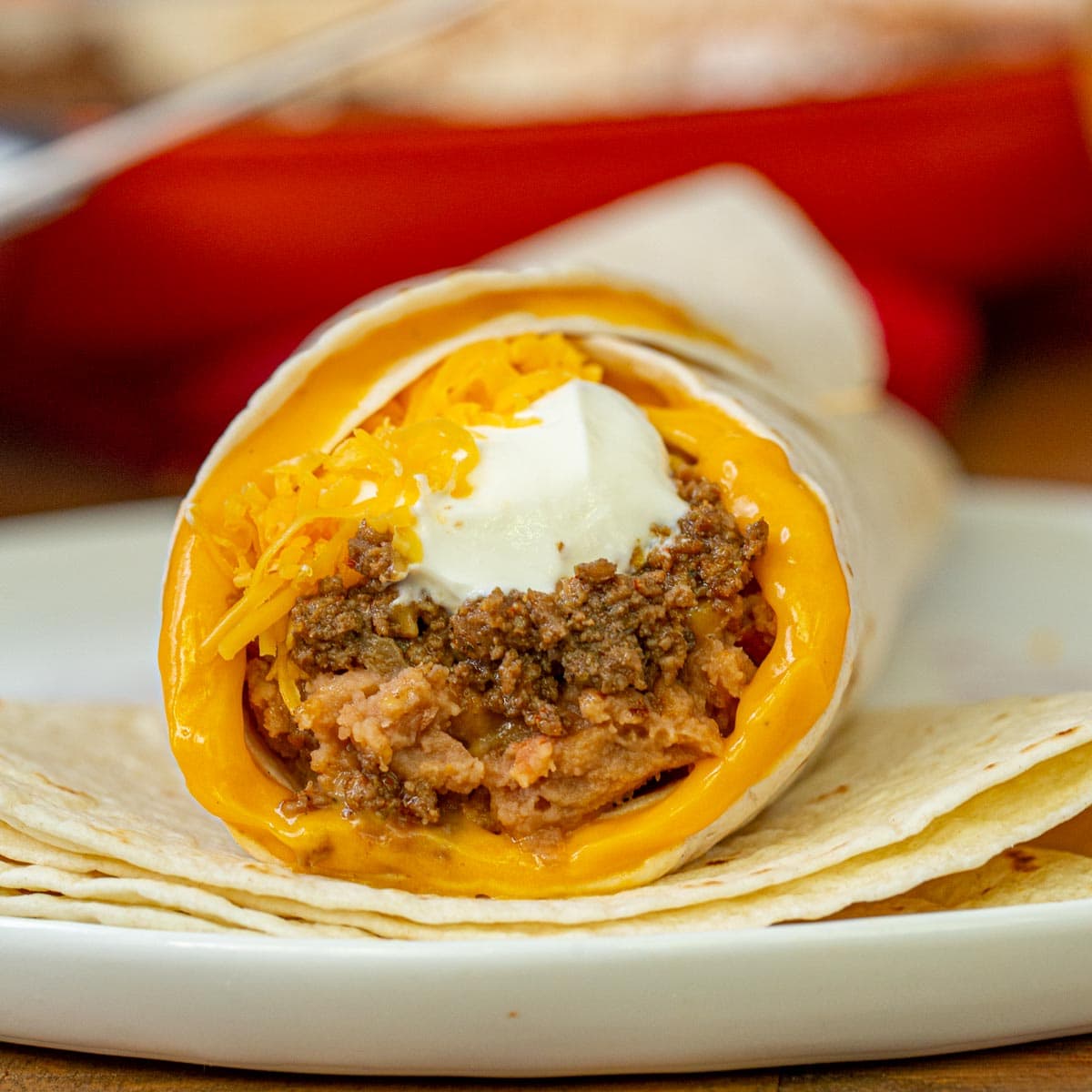 Taco Bell Beefy 5 Layer Burrito Copycat Recipe Dinner Then Dessert