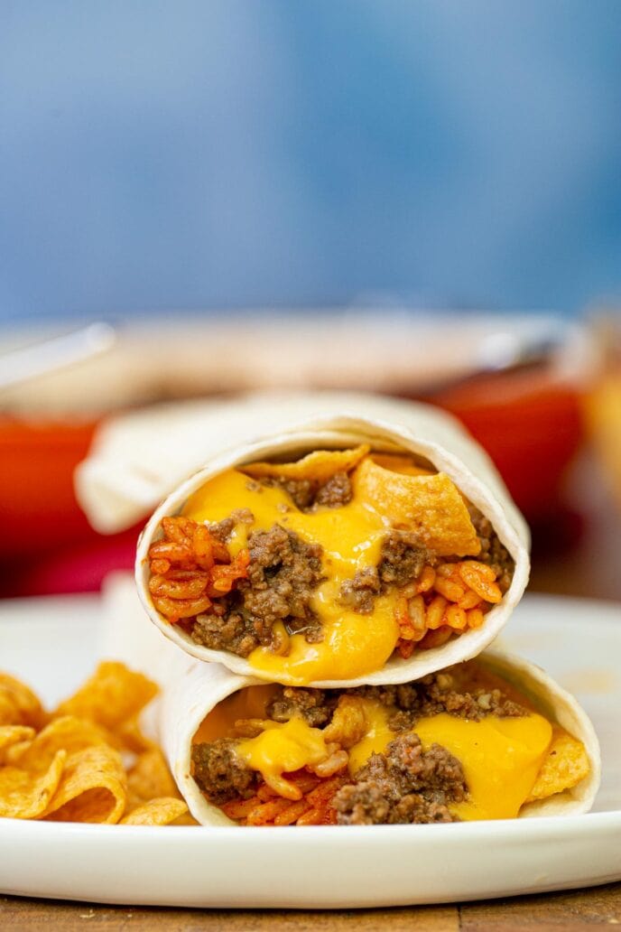 Taco Bell Beefy Fritos Burrito Recipe- Dinner, then Dessert