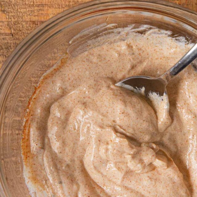 Taco Bell Creamy Jalape?o Quesadilla Sauce in bowl