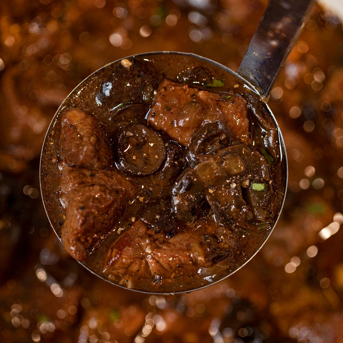 Beef and Mushroom Stew Recipe- Dinner, then Dessert