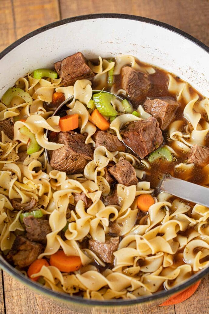 The BEST Beef Noodle Soup Recipe (So Easy!) - Dinner, then Dessert