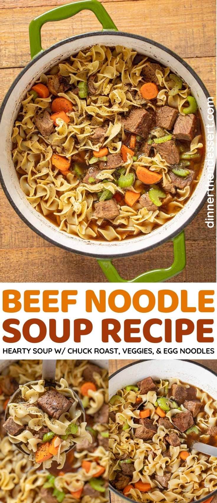 Beef Noodle Soup collage