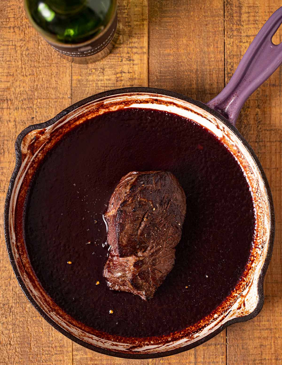 Bordelaise Sauce after reduction with filet