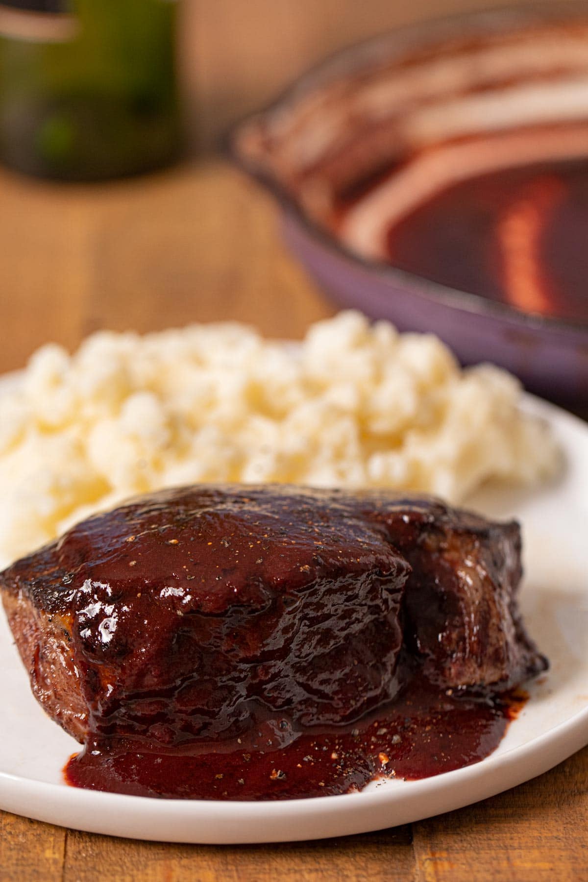 Bordelaise Sauce over filet on steak