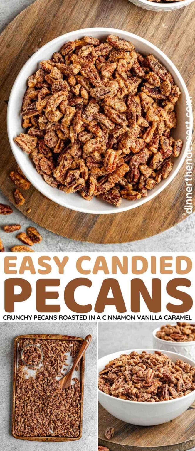 Easy Candied Pecans Recipe - Dinner, then Dessert