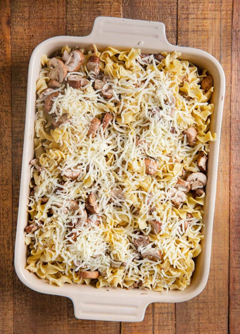 French Onion Beef Noodle Bake (Leftovers Recipe) - Dinner, then Dessert