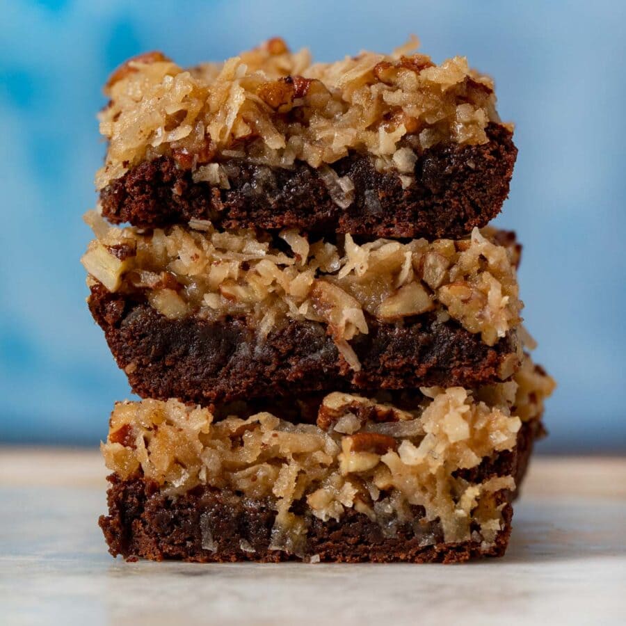 Easy German Chocolate Brownies Recipe Dinner, then Dessert