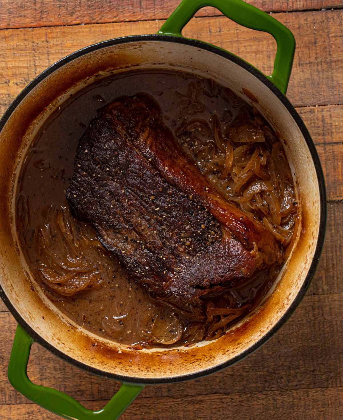 German Sauerbraten in pot