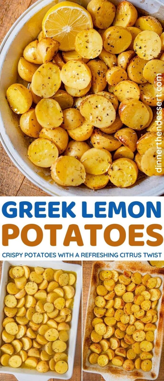 Greek Lemon Potatoes collage