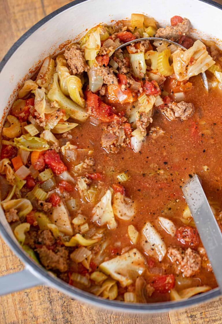 Ground Beef Cabbage Soup Stove Crockpot Or IP Dinner Then Dessert   Ground Beef Cabbage Soup 2 768x1120 