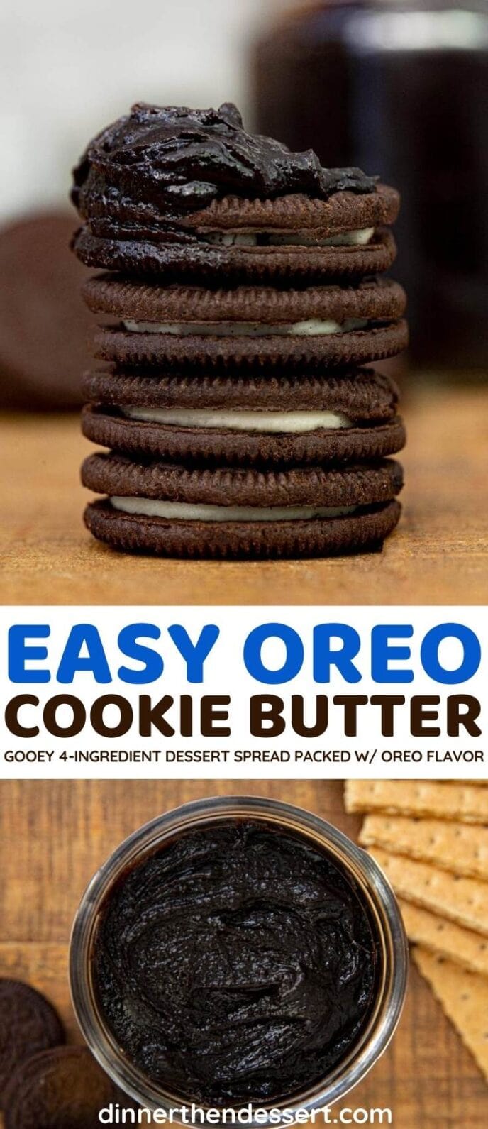 Easy Oreo Cookie Butter Recipe (4 Ingredients!) - Dinner, then Dessert