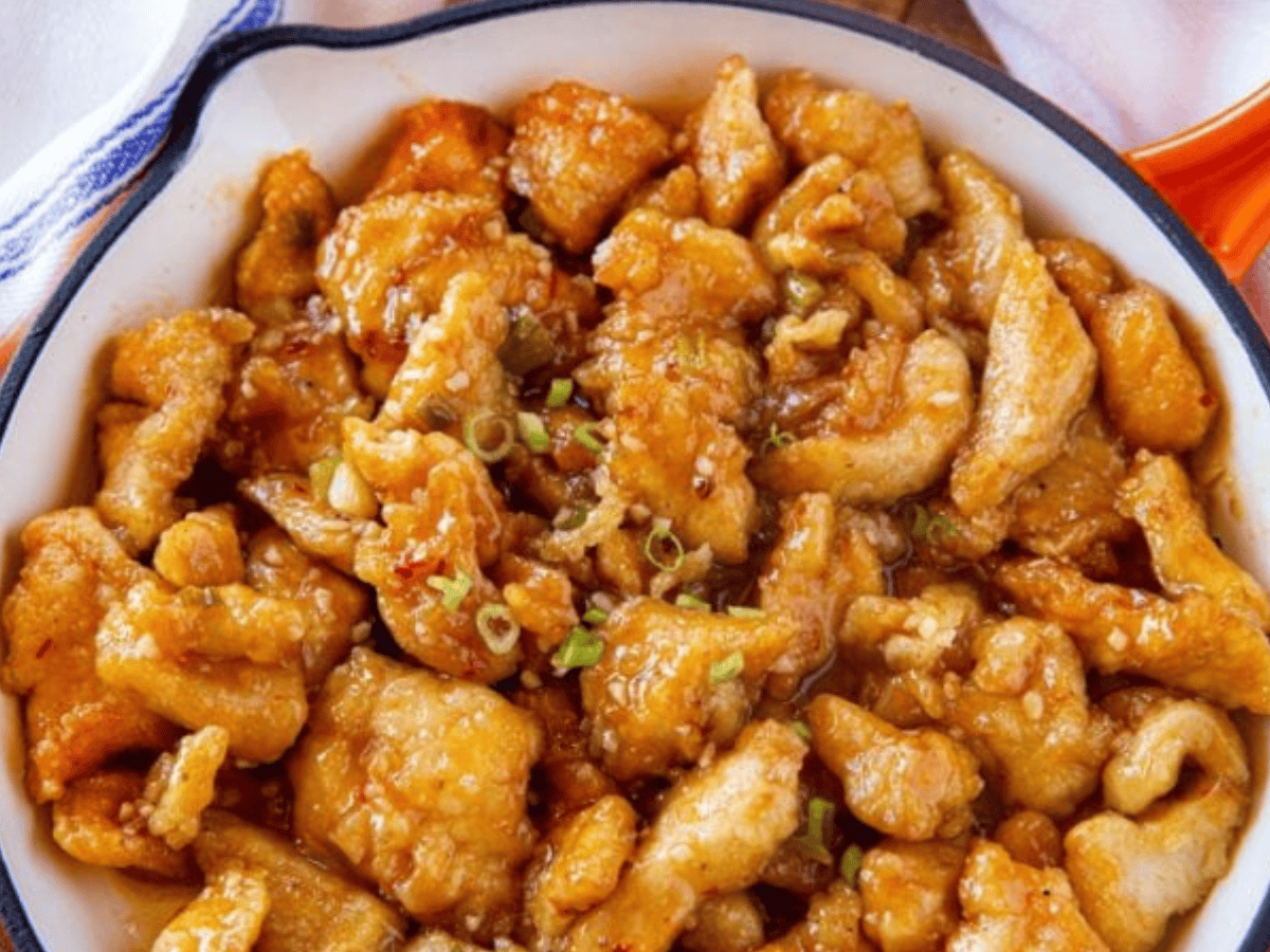 PF Chang Chicken in pan