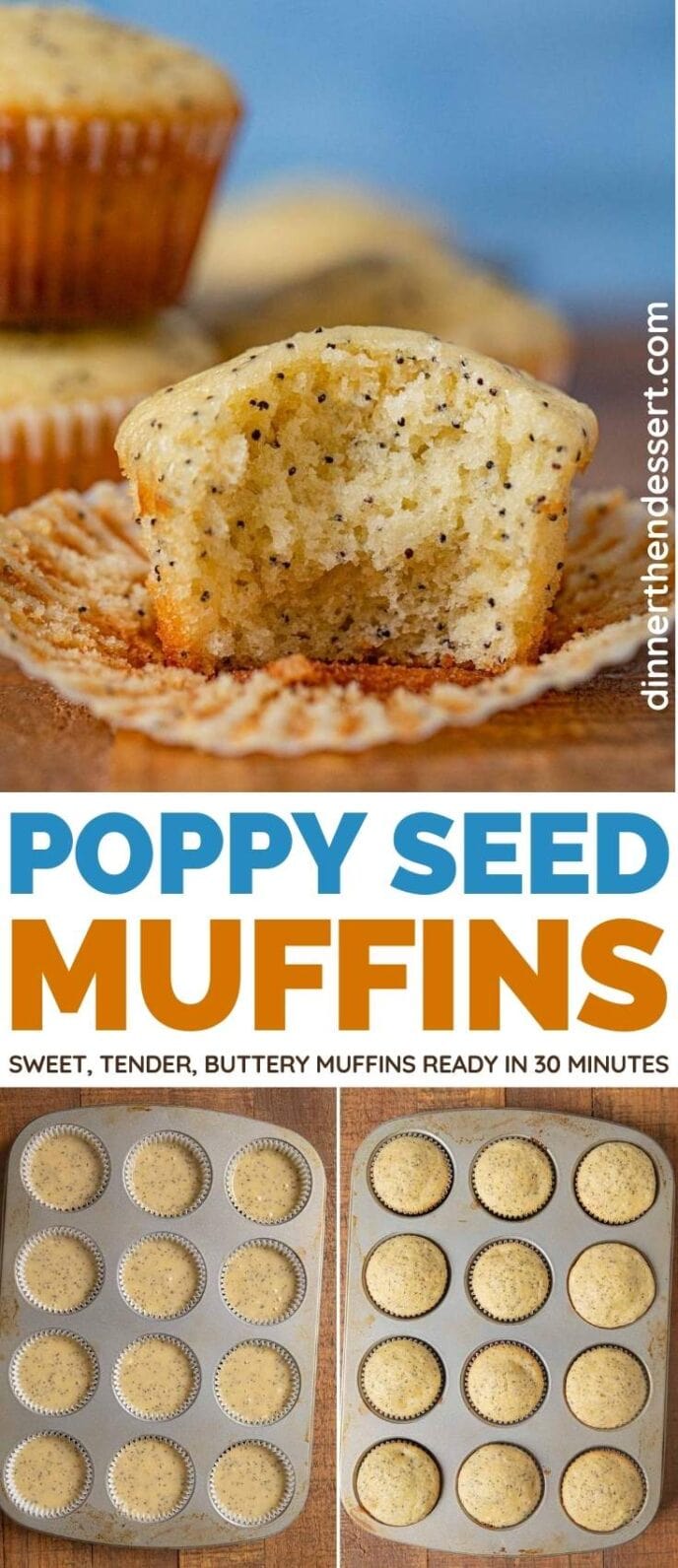 Poppy Seed Muffins collage