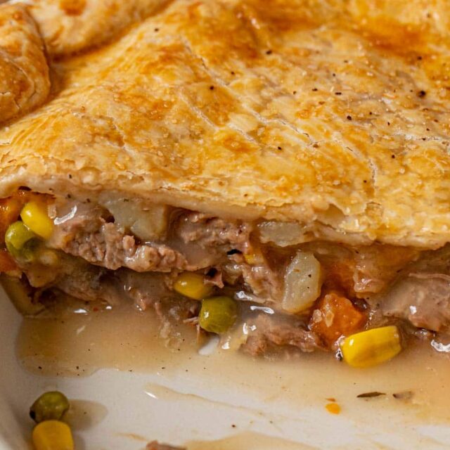 cross-section in pie plate