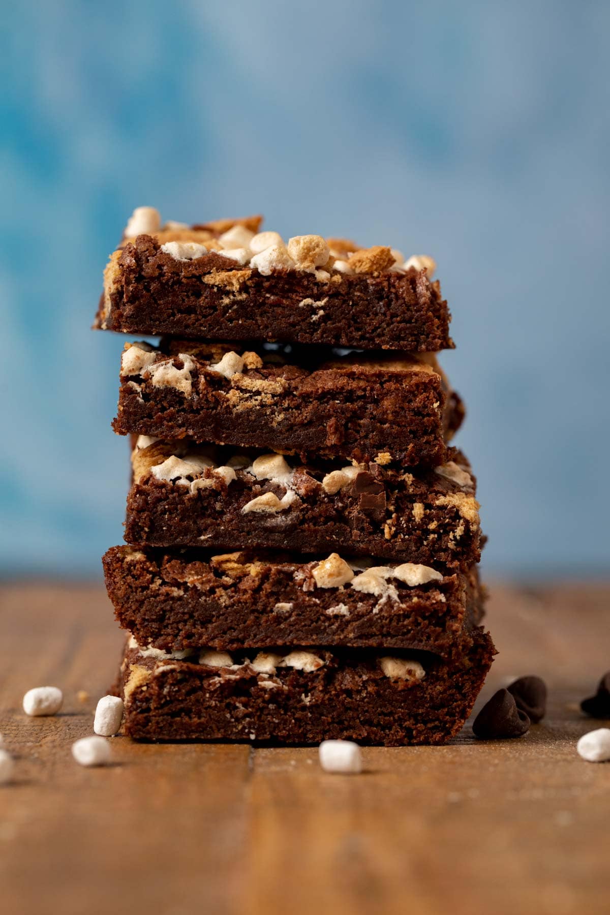 S'mores Brownies in stack