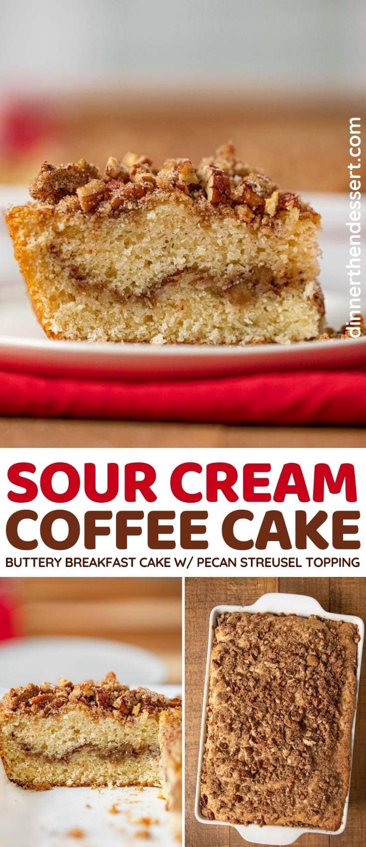 Sour Cream Coffee Cake collage